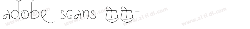 adobe scans mm字体转换